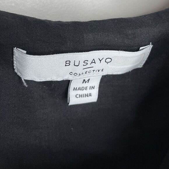 BUSAYO Collective Slip Dress Women Medium Black Purple Tie Dye Midi - Picture 15 of 16